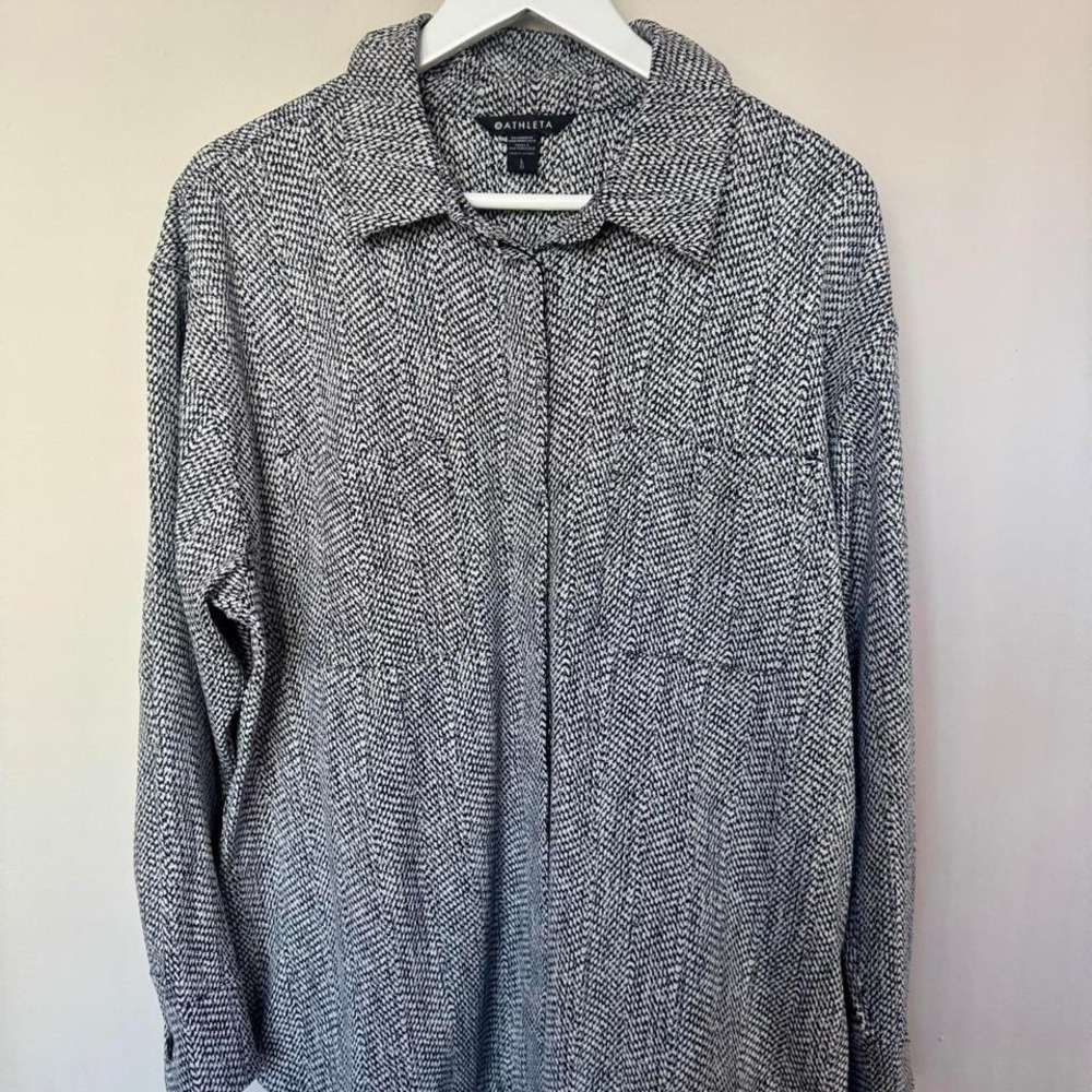 Athleta Snake Skin Button down